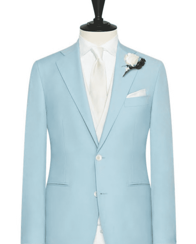 Pale sky blue Grooms made-to-measure suit