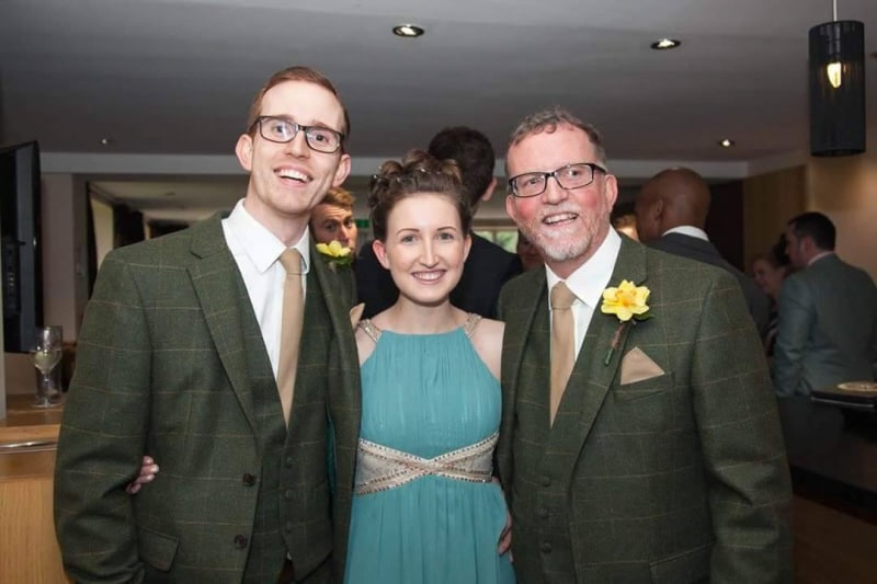 Hire green tweed suits for this Groom