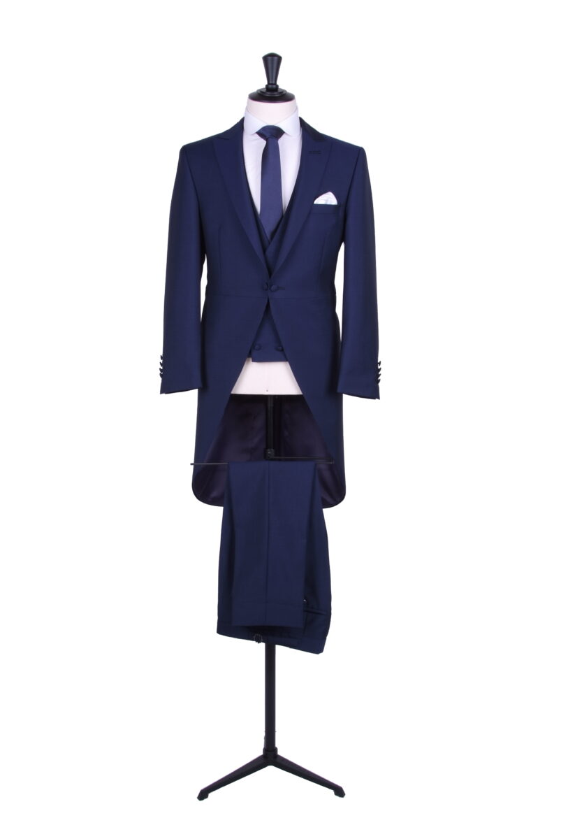 Royal blue tailcoat with matching CDB waistcoat