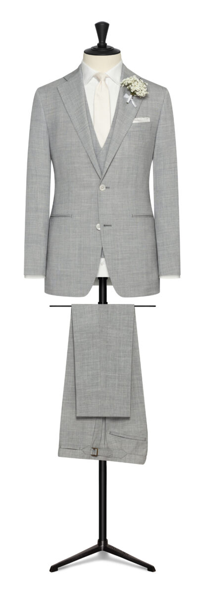 Grey light coloured wedding suit, MTM
