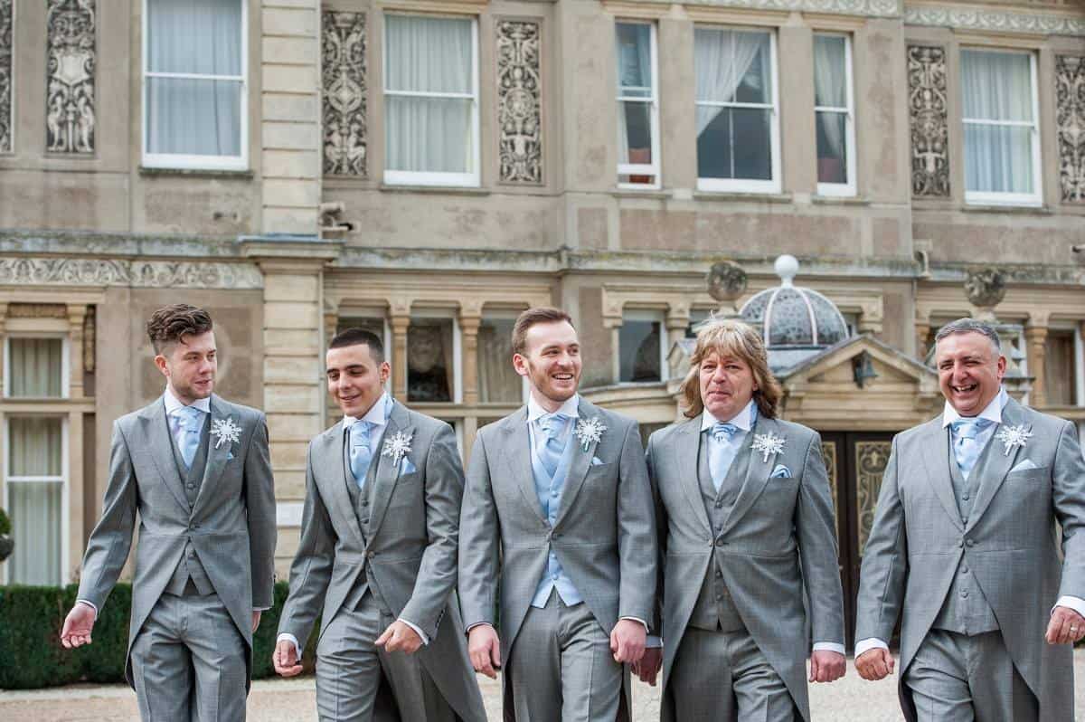 Groom, Ronan & his Ushers in our light weight grey tailcoats