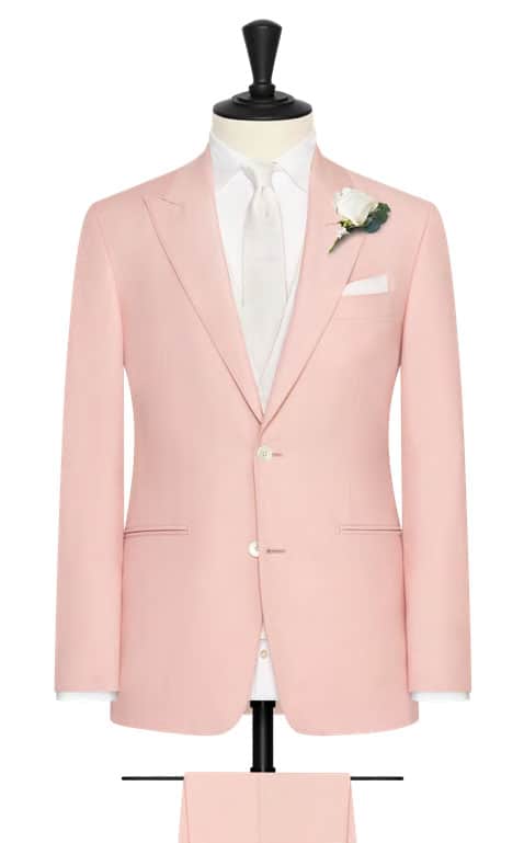 Light coloured wedding suit in pale pink 