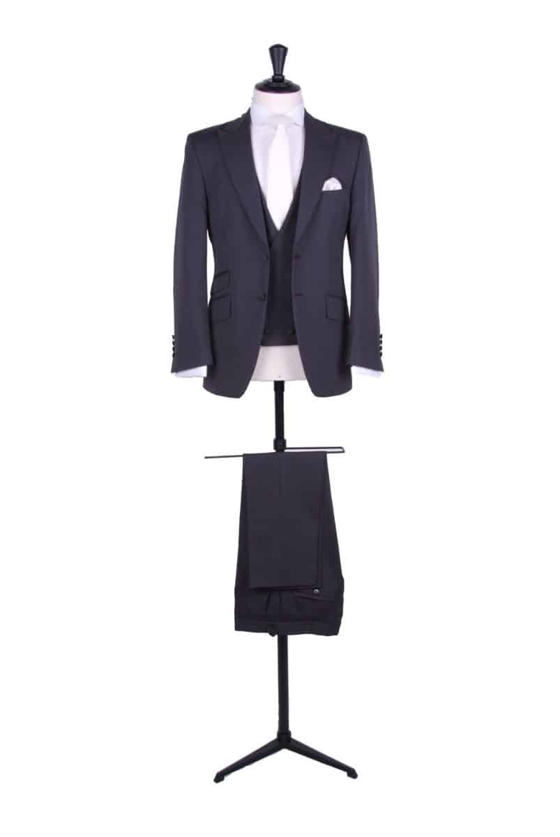 Grey HB lougne hire suit with CDB waistcoat