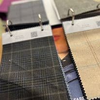 A selection of custom made suit cloths