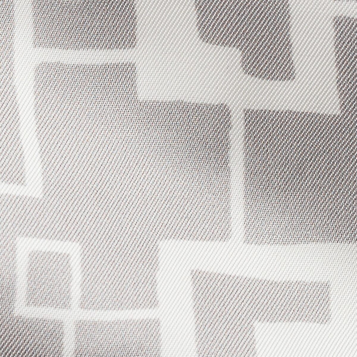 Silver grey abstract blocks MTM lining