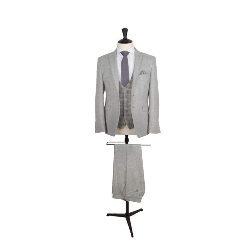 Hire grey lambs wool tweed suit