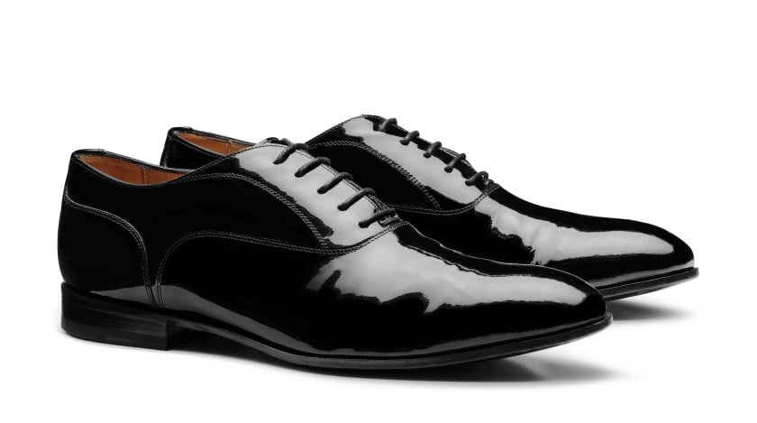 Classic Oxford patent shoe made to measure
