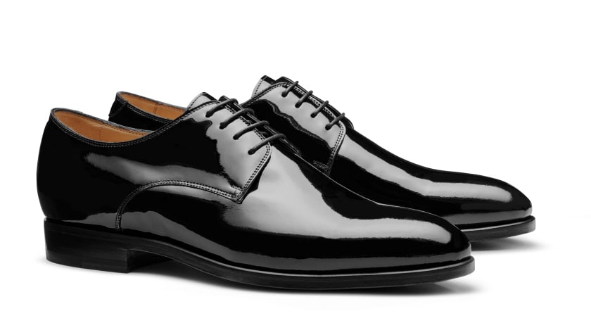 Patent shoes - classic Derby made to measure