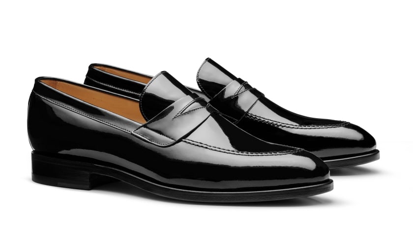 Patent shoes - penny loafer made to measure