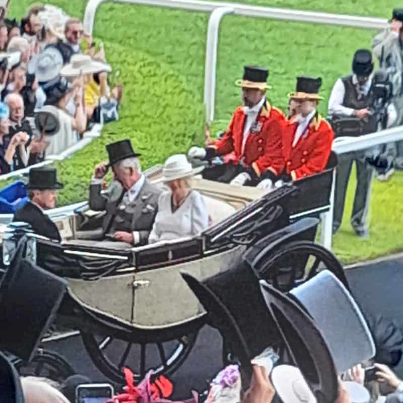 King Charles at Ascot 2023, or Prince Charles as he was at the time.