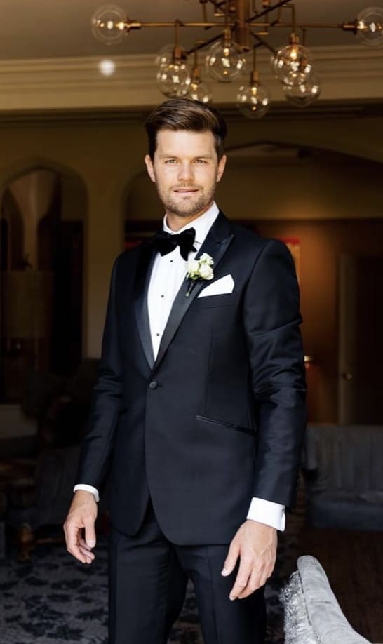 MTM tuxedo wedding suits for Mr Charlton