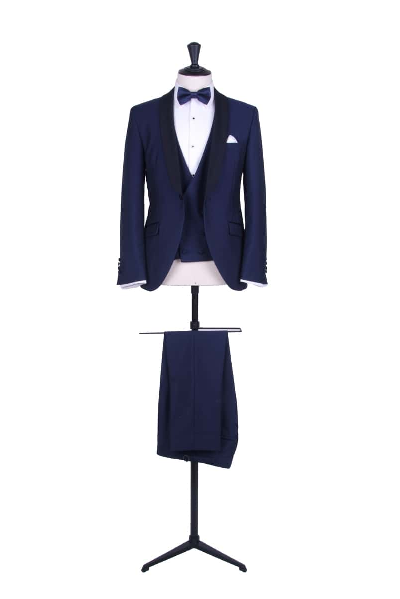 Royal blue dinner suit with matching CDB waistcoat